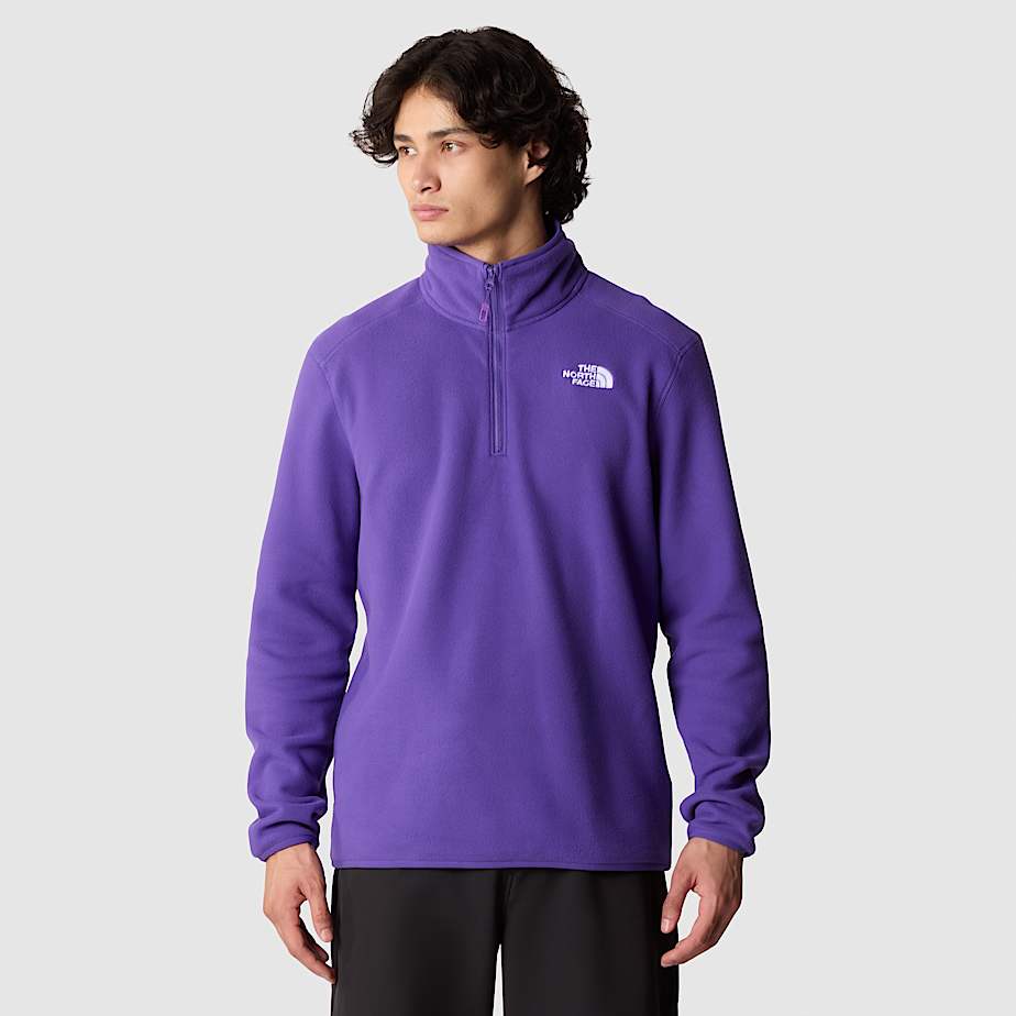 Men s 100 Glacier 1 4 Zip Fleece The North Face UK