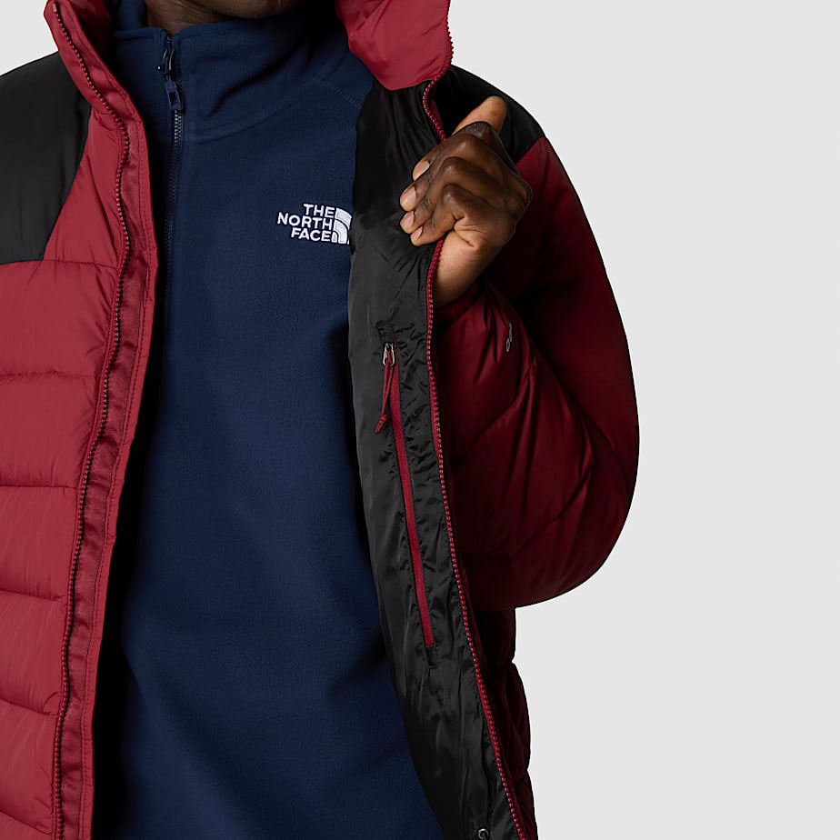 Blue and red north face jacket deals