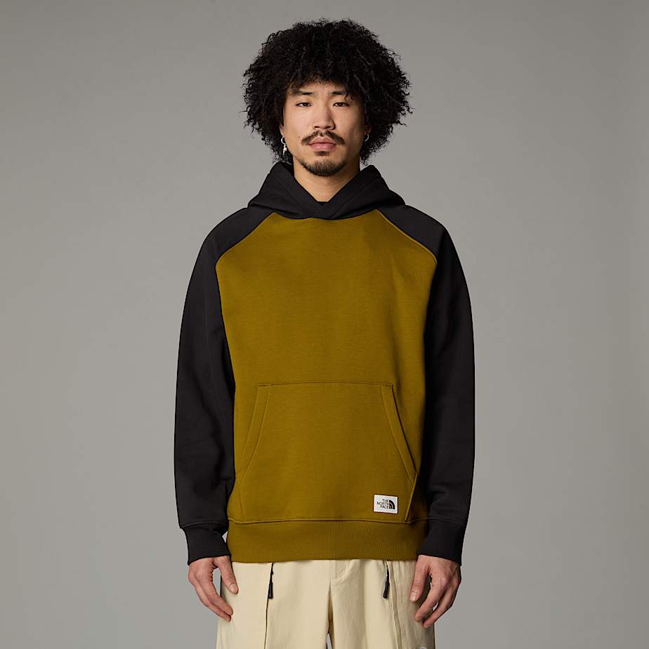 Black and yellow north face hoodie hot sale