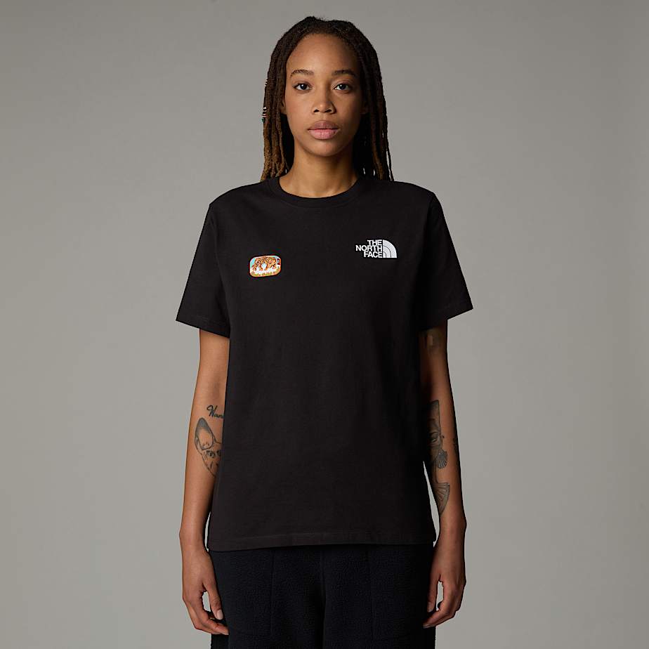 Womens black north face t shirt online