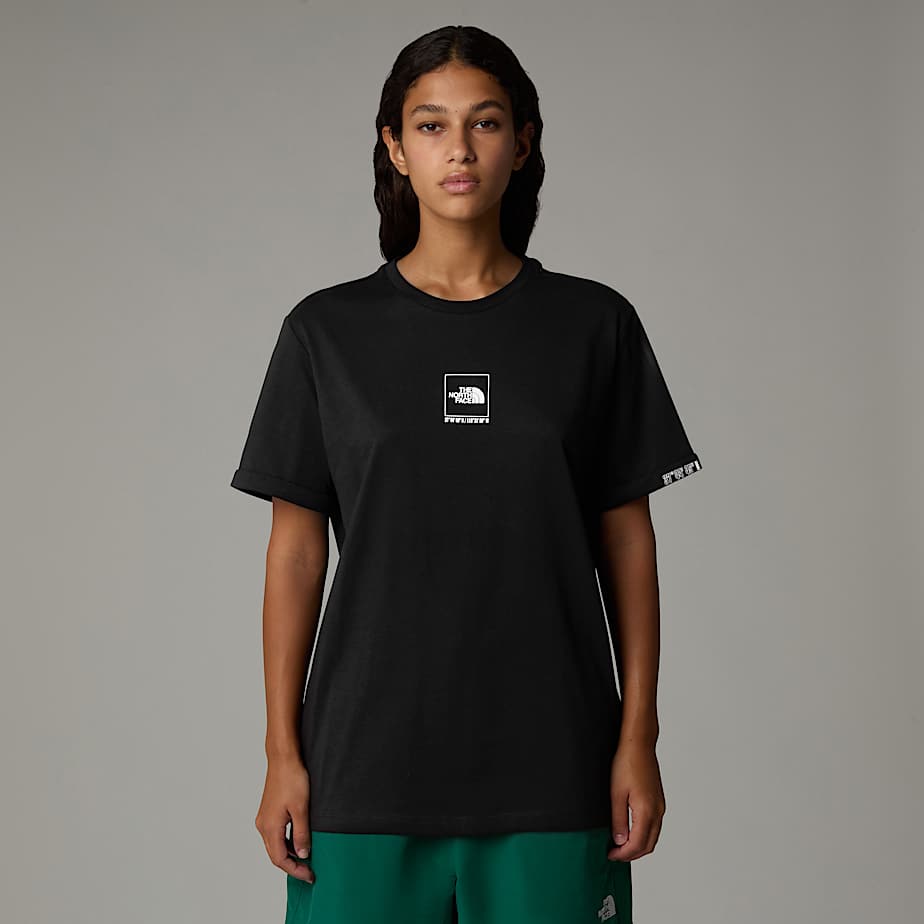 Womens black north face t shirt online