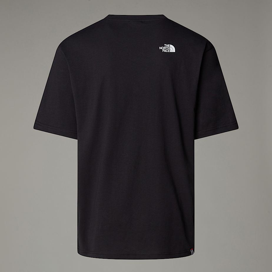 Black and white north face t shirt best sale