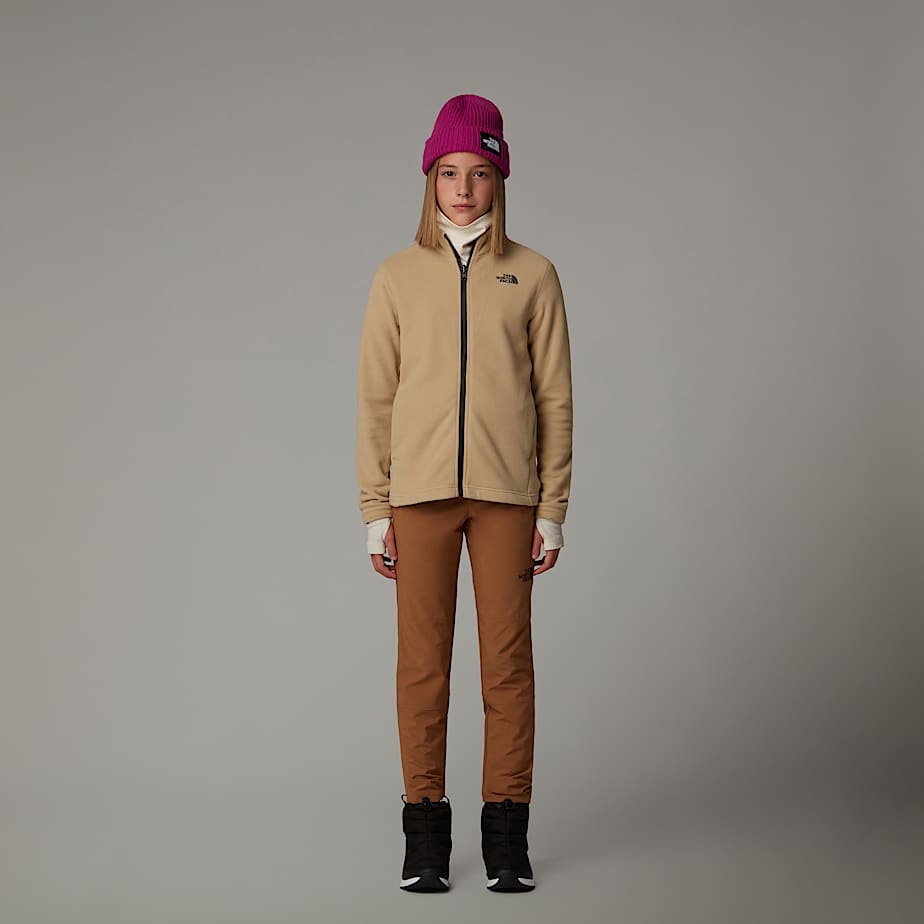 Khaki north face fleece on sale