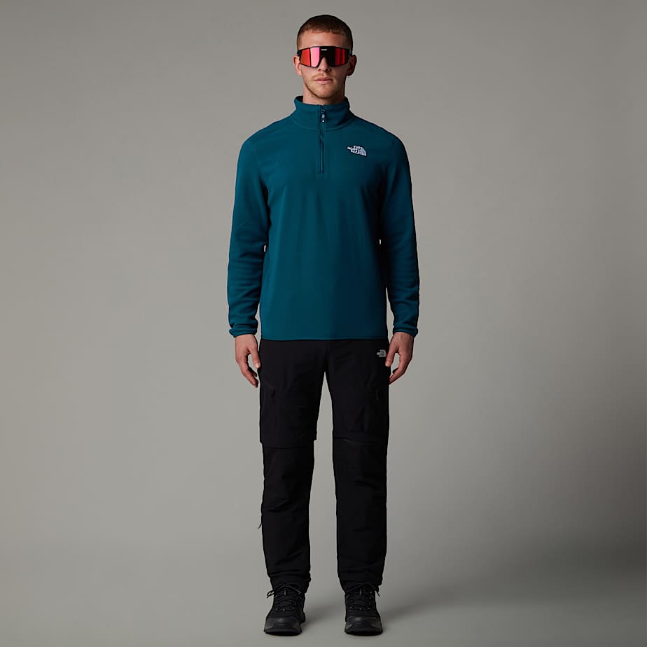 The north face 100 glacier full zip fleece in black new arrivals