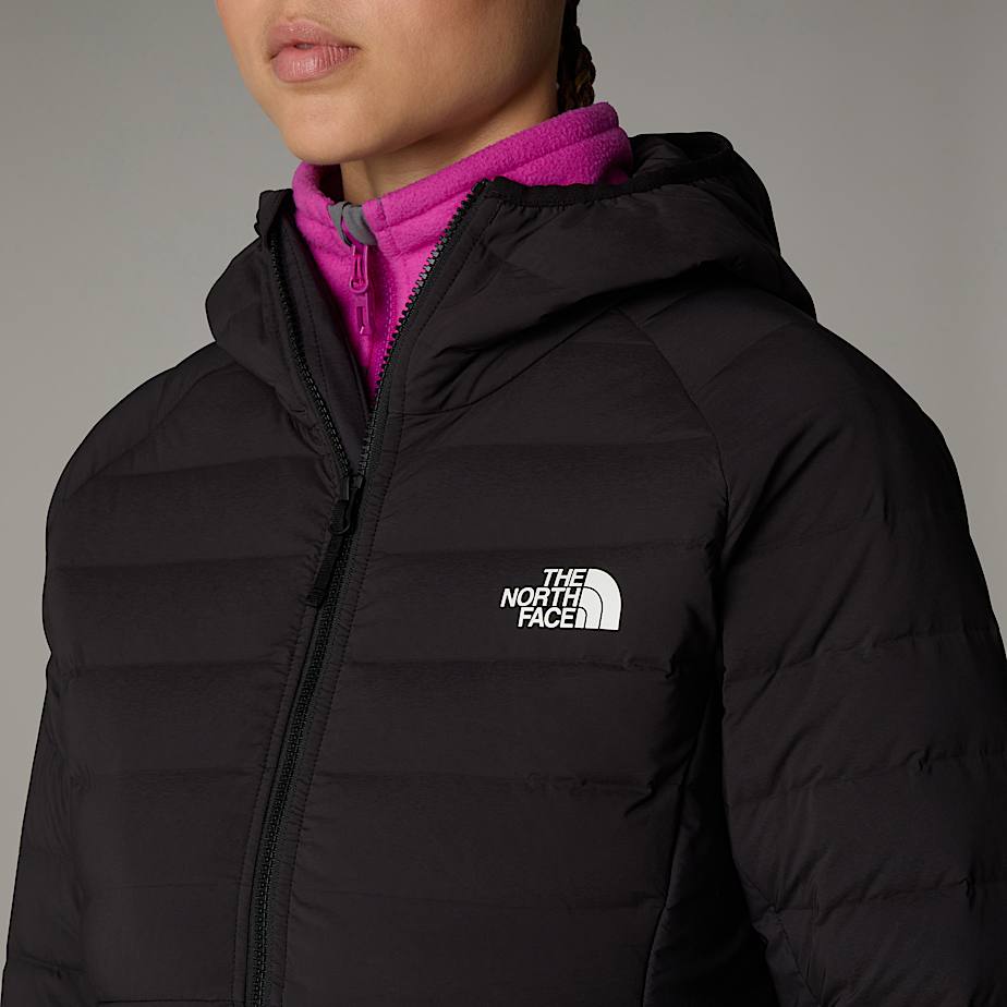 Women's stretch down hoodie top