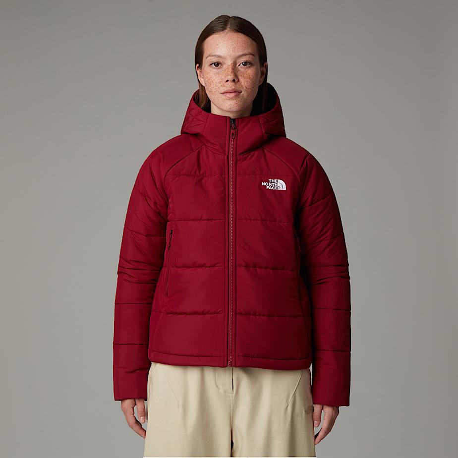 Womens pink north face coat top