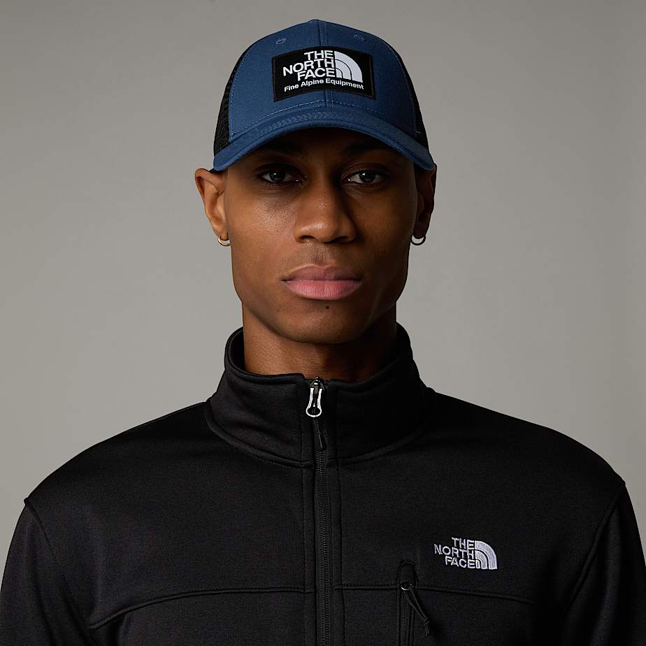 The north face logo trucker cap new arrivals