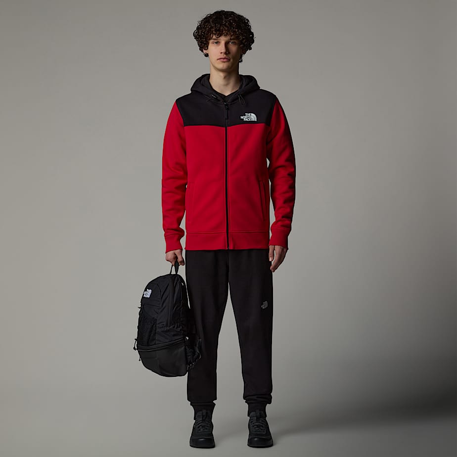 Mens red north face fleece sales