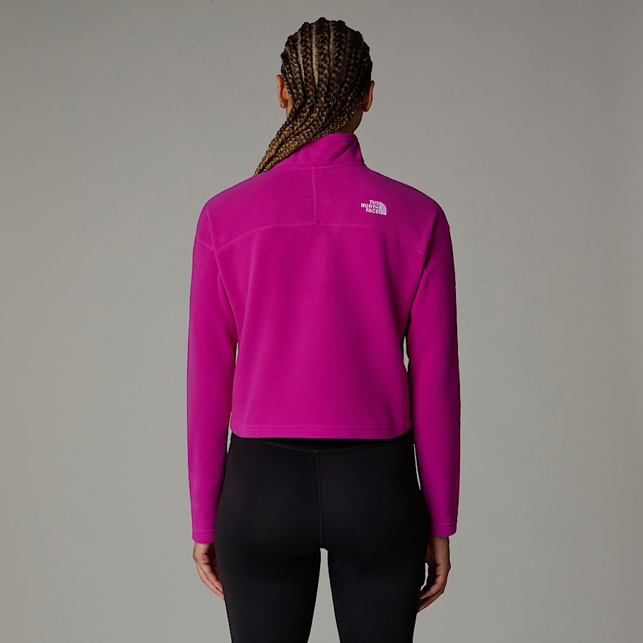 Women s 100 Glacier Cropped 1 4 Zip Fleece The North Face FI