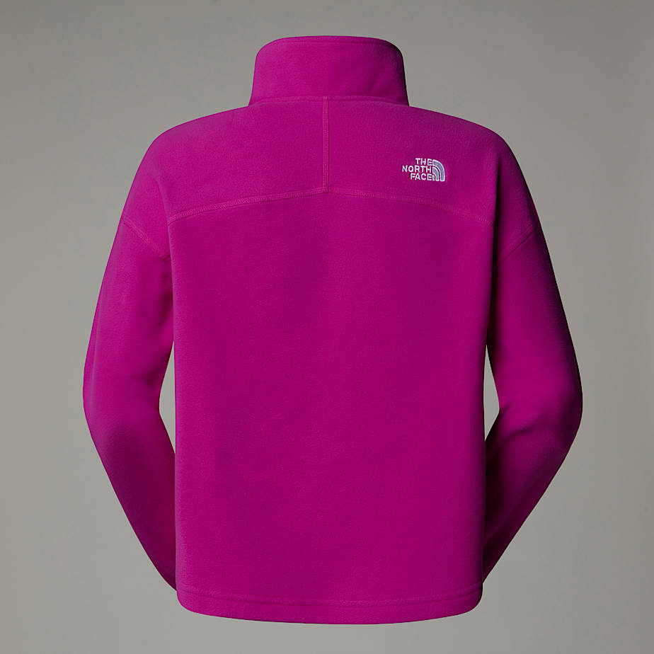 Women s 100 Glacier Cropped 1 4 Zip Fleece The North Face UK