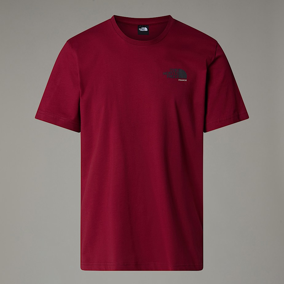 Mens red north face t shirt 2025