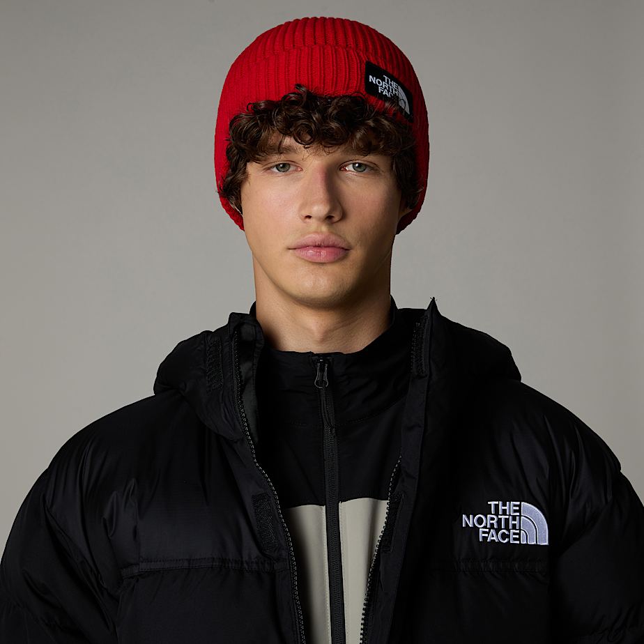 The north face logo beanie on sale