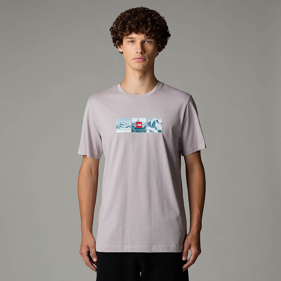 Mens grey north face t shirt discount