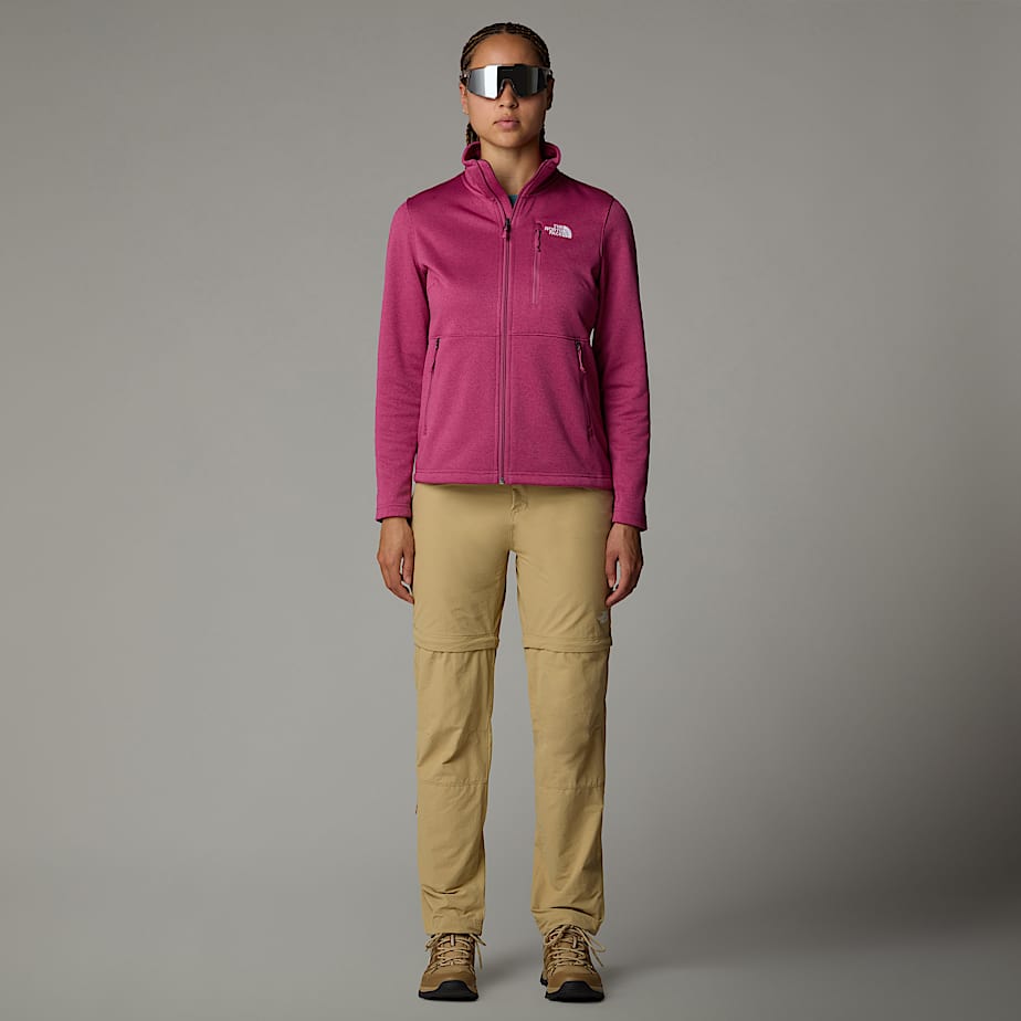 North face fleece womens full zip sale