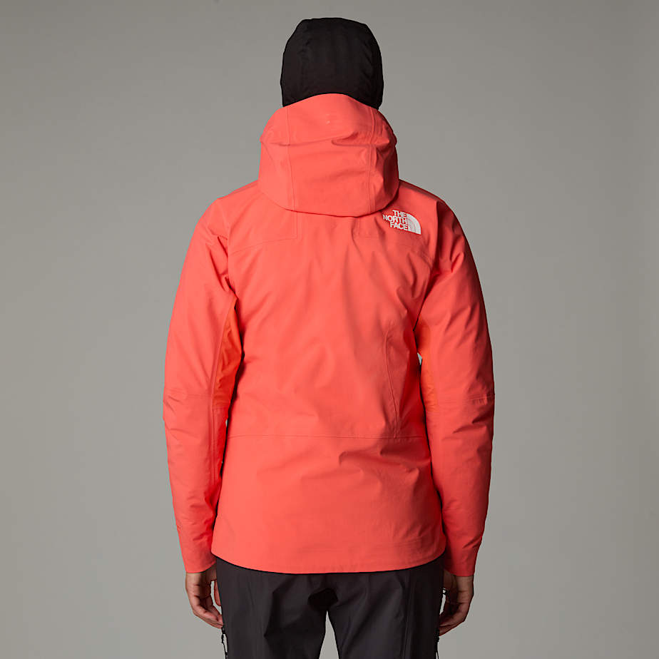 Womens orange north face jacket sale