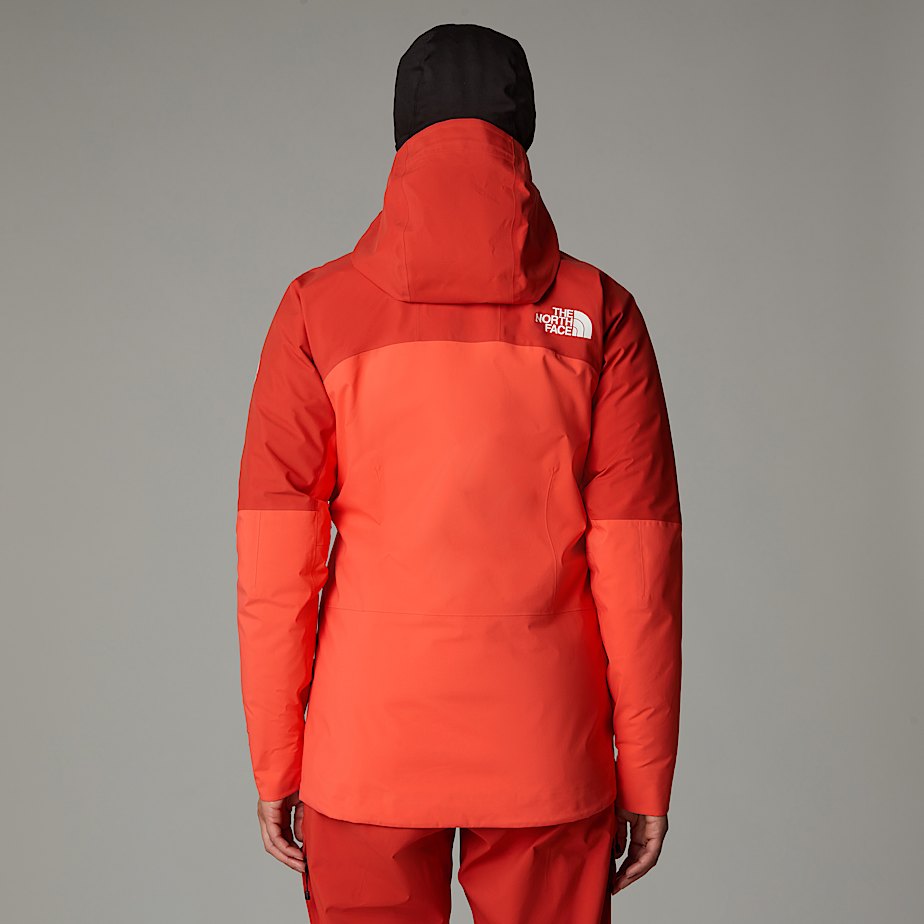 North face orange coat best sale