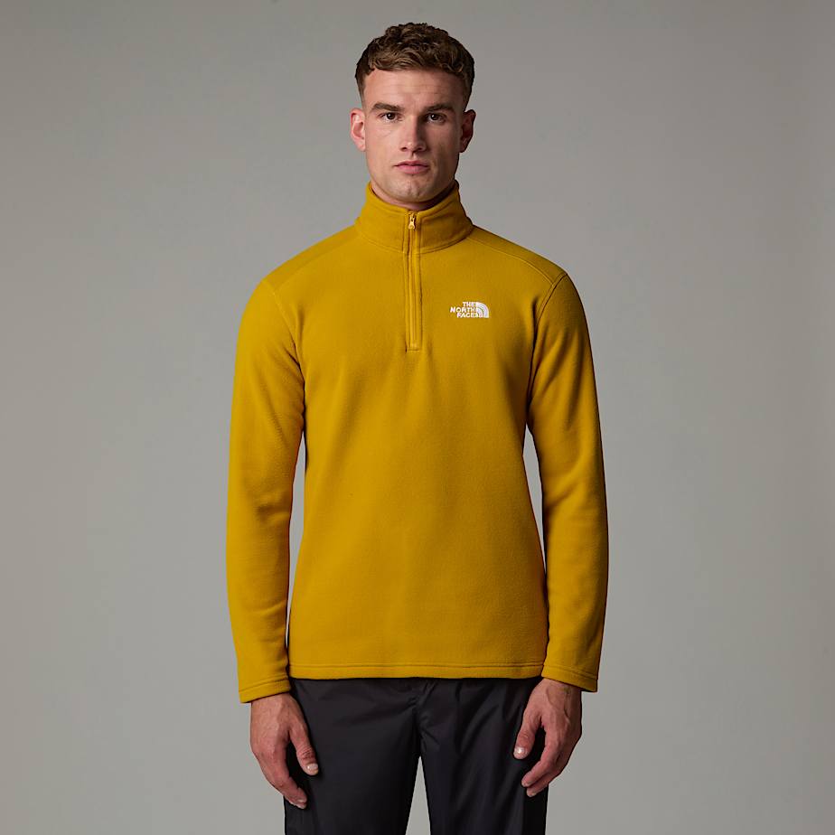 Yellow fleece jacket men's 2025