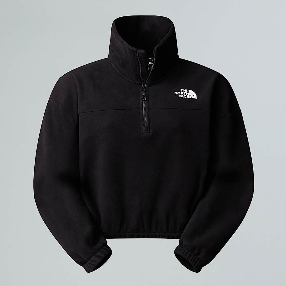 The north face women's 100 glacier full zip fleece black on sale