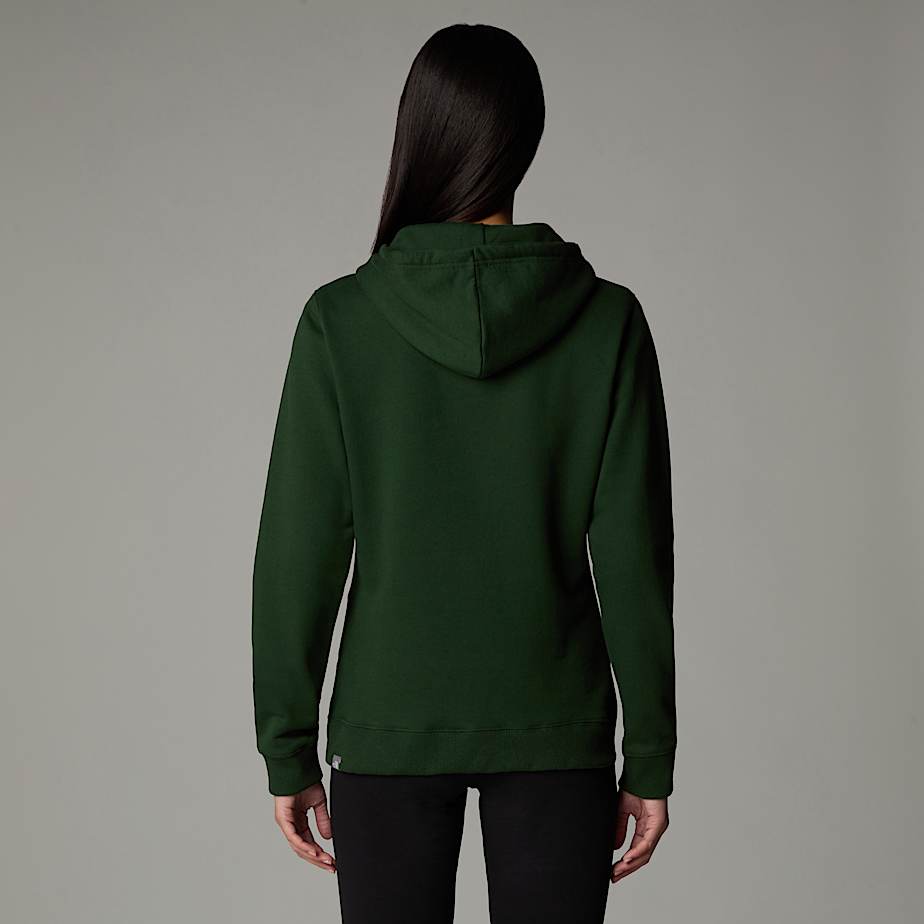 Womens green north face hoodie discount